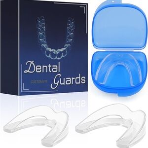 Mouth Guard Anti Grinding Protect Adult Clenching 2 Pack Clear Sports C2